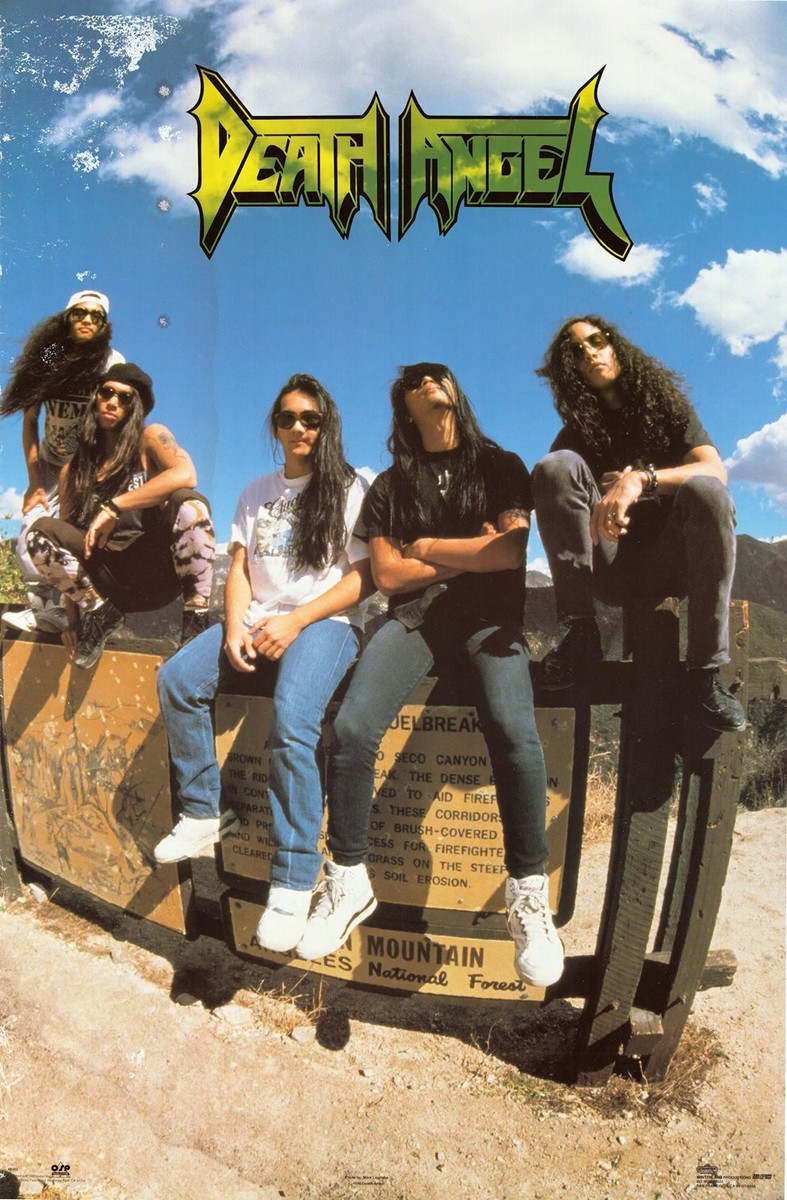 Vintage 1990 Death Angel Metal Band Music Group 8103 Winterland 35