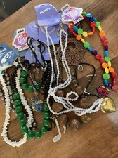 Claire’s Jewelry Lot Of 10 Necklace Various Styles Lengths Necklaces New C9