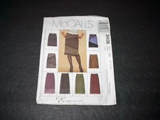 McCall's Pattern 3406 Misses' Skirts in Two Lengths with Back Zipper 6 12 Unc