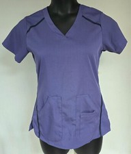 Greys Anatomy Womens sz S Gray Edge Elevate 2 Pocket V Neck Scrub Top Style 7188