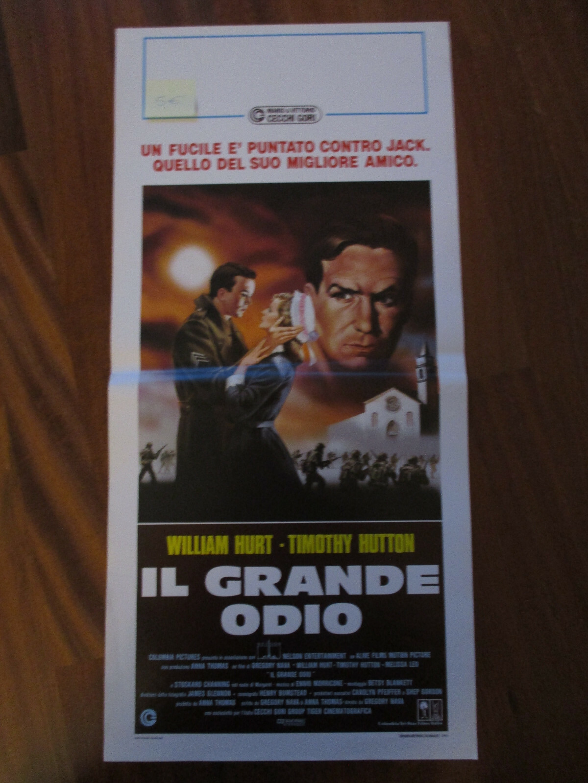 Locandina originale film Il grande odio (1988) - Regia di Gregory Nava