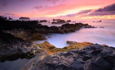 Landscape photography nature sea water coast rocks rock Custom Gaming Mat Desk