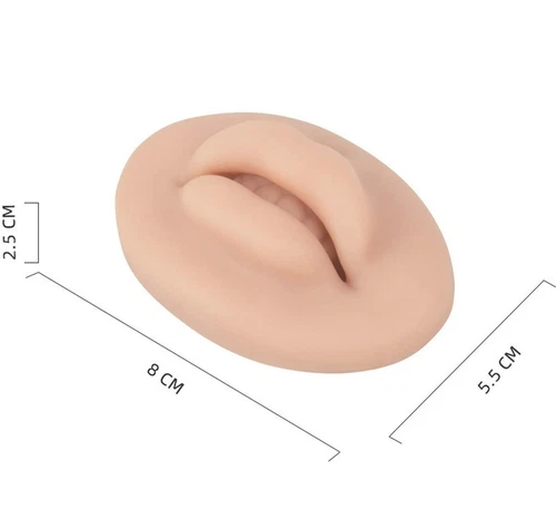 Realistic 3D Silicone Lips for PMU, Tattoos Practice - 3 Pcs Set [US Seller] image 2