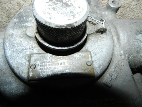 Bomba tambaleante de avión Segunda Guerra Mundial rara / colador de combustible D-3 United Aircraft Prod Aviation - Imagen 4 de 12