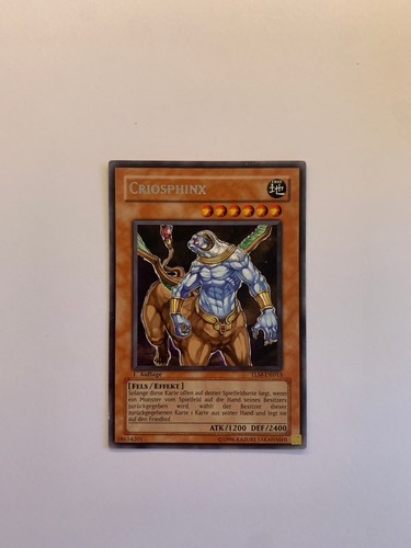 Yugioh Karte: Criosphinx (TLM-DE013) - Rare, Deutsch, Vintage
