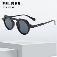 Polygonal Full Frame Tinted Reading Glasses Unisex Outdoor Shade Sunglasses New