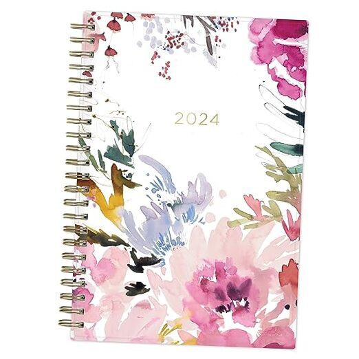 Kelly Ventura 2024 Weekly and Monthly Planner, Flexible 5