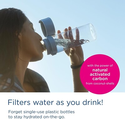 Botella filtrante de agua Brita Vital, con 2 filtros MicroDisc, verde claro