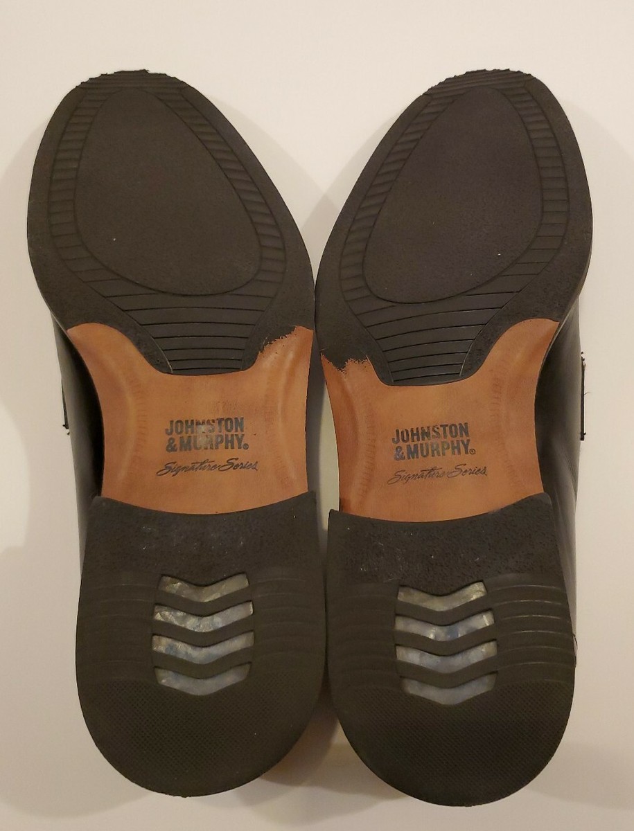Johnston Murphy Signature Series Black Leather Penny Loafer  display picture 3