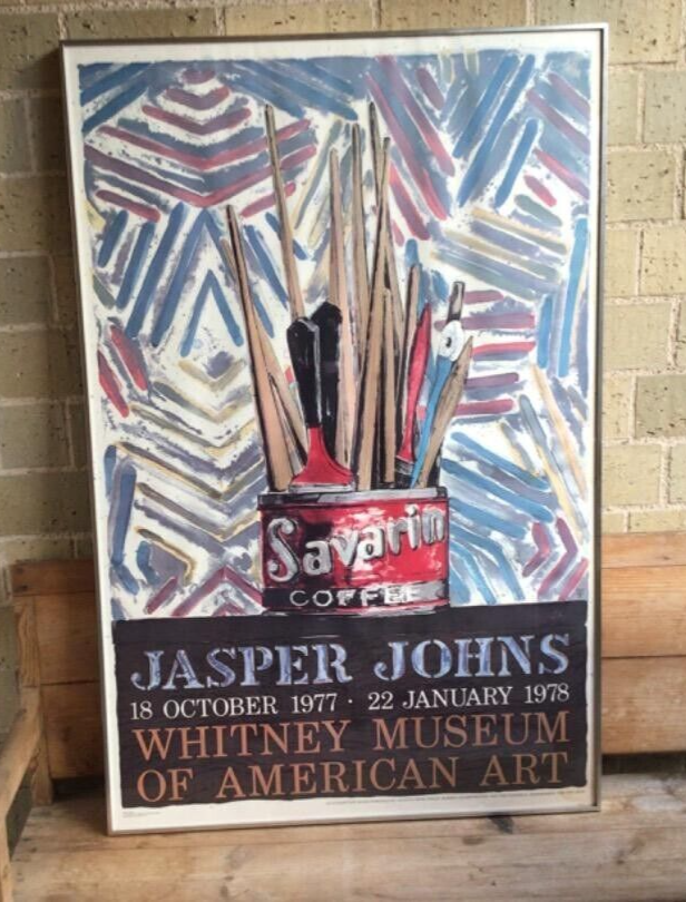 Jasper Johns Whitney Museum of Art 1977-1978 Exhibition Poster
