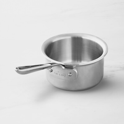 All-Clad D5 Polished Stainless Steel 1/2 Quart  Butter Warmer