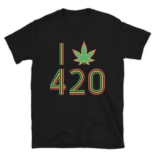 I420 Ganja Funny Weed Cannabis Marijuana Lovers 420 Stoner Hippie Gift T-Shirt