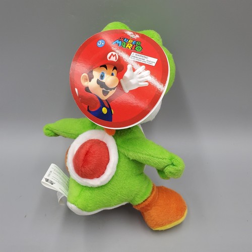 Super Mario Green Yoshi Plush Stuffed Animal Nintendo 2012 Goldie Intl 9" - Picture 5 of 5