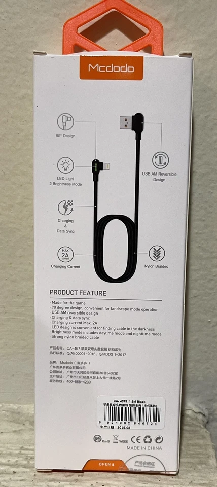 Mcdodo Fast Charger USB Charging Cable for iPhone 14 13 12 11 Pro Max X 8 7 iPad - Image 3 of 4