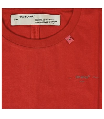 off white red tee