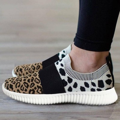leopard sock sneakers