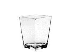 VECA VASO  PER PIANTE LIVING QUADRATO 17CM. INDOOR PLASTICA TRASPARENTE ORCHIDEE