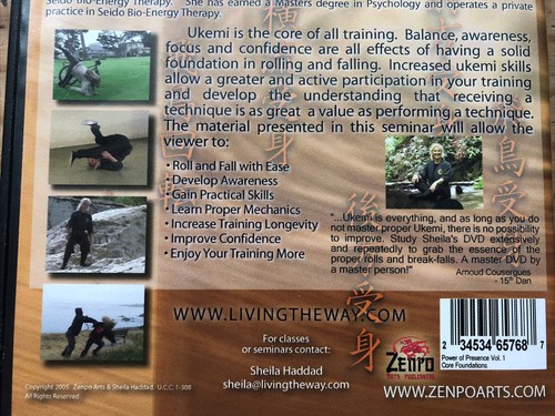 The Power of Presence (DVD, 2005) Sheila Haddad Shihan, 13th Dan OOP - Picture 5 of 5