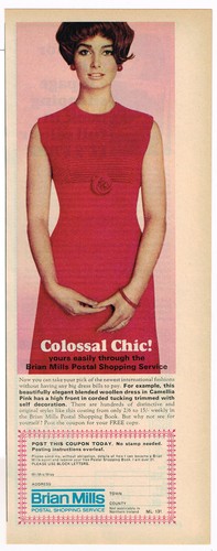 Brian Mills Mail Order Fashion Catalogue 1965 Magazine Ad Advert FC033 - 第 1/3 張圖片