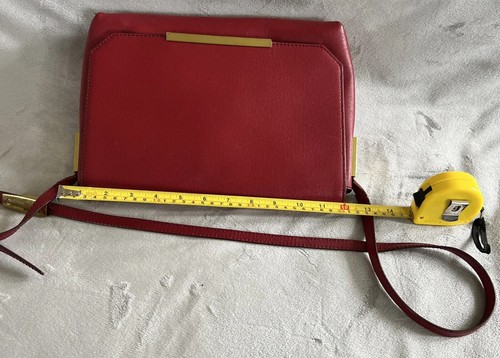NWT JCrew Leather Claremont Purse Crossbody Bag Desert Cherry Retail $250 - Picture 8 of 9