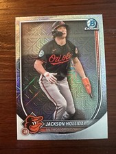 2025 Bowman Jackson Holliday # 77 Mega Box Mojo Refractor Baltimore Orioles