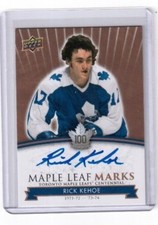 2017 Toronto Maple Leafs Centennial Maple Leaf Marks Rick Kehoe MLM-KE   1:37