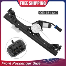 Front Passenger Side For 2012-2019 Fiat 500 Power Window Regulator w/ Motor