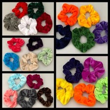 NEW LOT 5 PCS VELVET PONYTAIL HOLDER SCRUNCHIES SELECT OPTION FREE USA SHIPPING