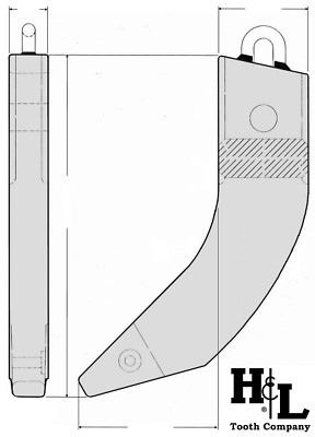 9J8923 Dozer Scarifier Ripper Shank, Cat Style R350 Teeth by H&L Tooth ...