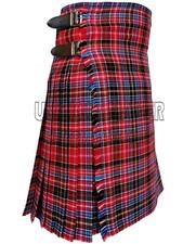 Scottish Handmade Clan Aberdeen Tartan Kilt For Men Custom Size Traditional Kilt