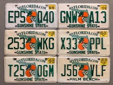 ONE FLORIDA LICENSE PLATE SUNSHINE STATE/ORAN...
