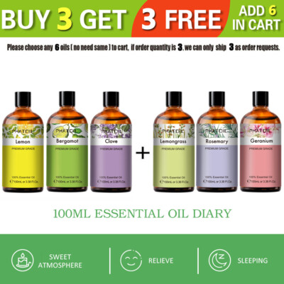 100mL Pure Essential Oils - Premium Grade Oil -Natural Aromatherapy Diffuser Oil
