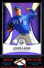 1-2010 Bowman Platinum Prospects Purple Refractors John Lamb Royals #PP22