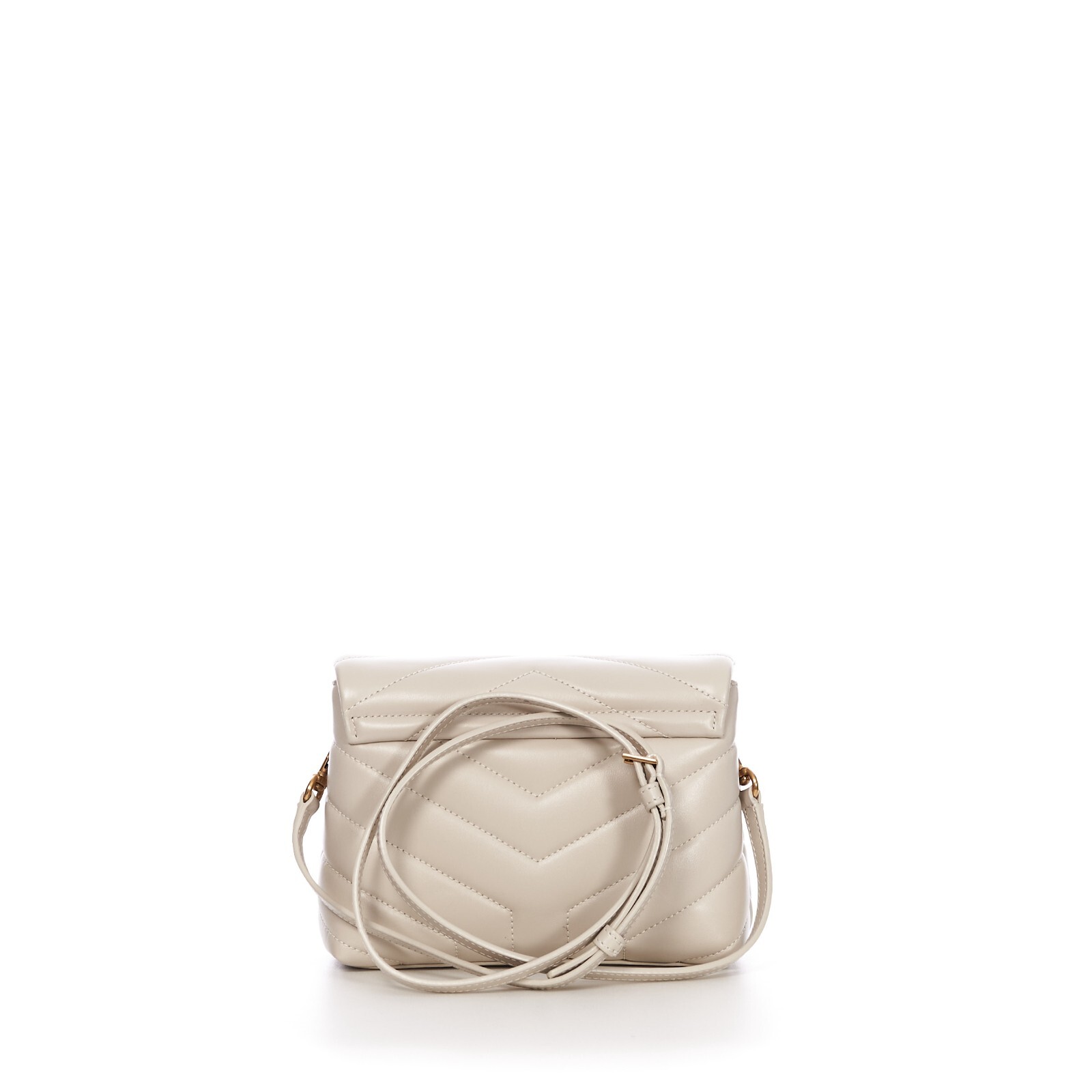 Borsa giocattolo SAINT LAURENT 1990$ Loulou in pelle trapuntata vintage bianca Y