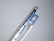 1 PC Strong Black Carbon Fiber VIOLA bow with carved flower ebony frog