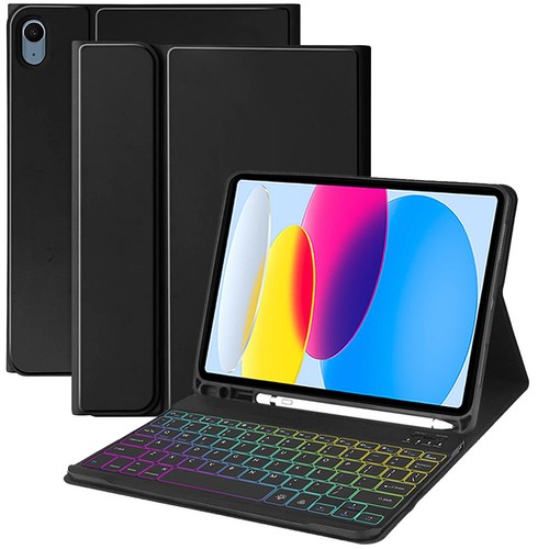 For iPad 11th Generation 11" A16 2025 Backlit Keyboard Smart Leather Case Cover - Picture 2 of 34