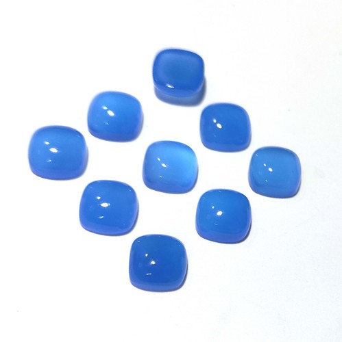 Natural Cabochon Chalcedony Loose Spiritual Gemstone India 10 Pcs Wholesale Lot - Picture 4 of 8