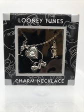 LOONEY TOONS CHARM NECKLACE SYLVESTER TWEETY HEARTS