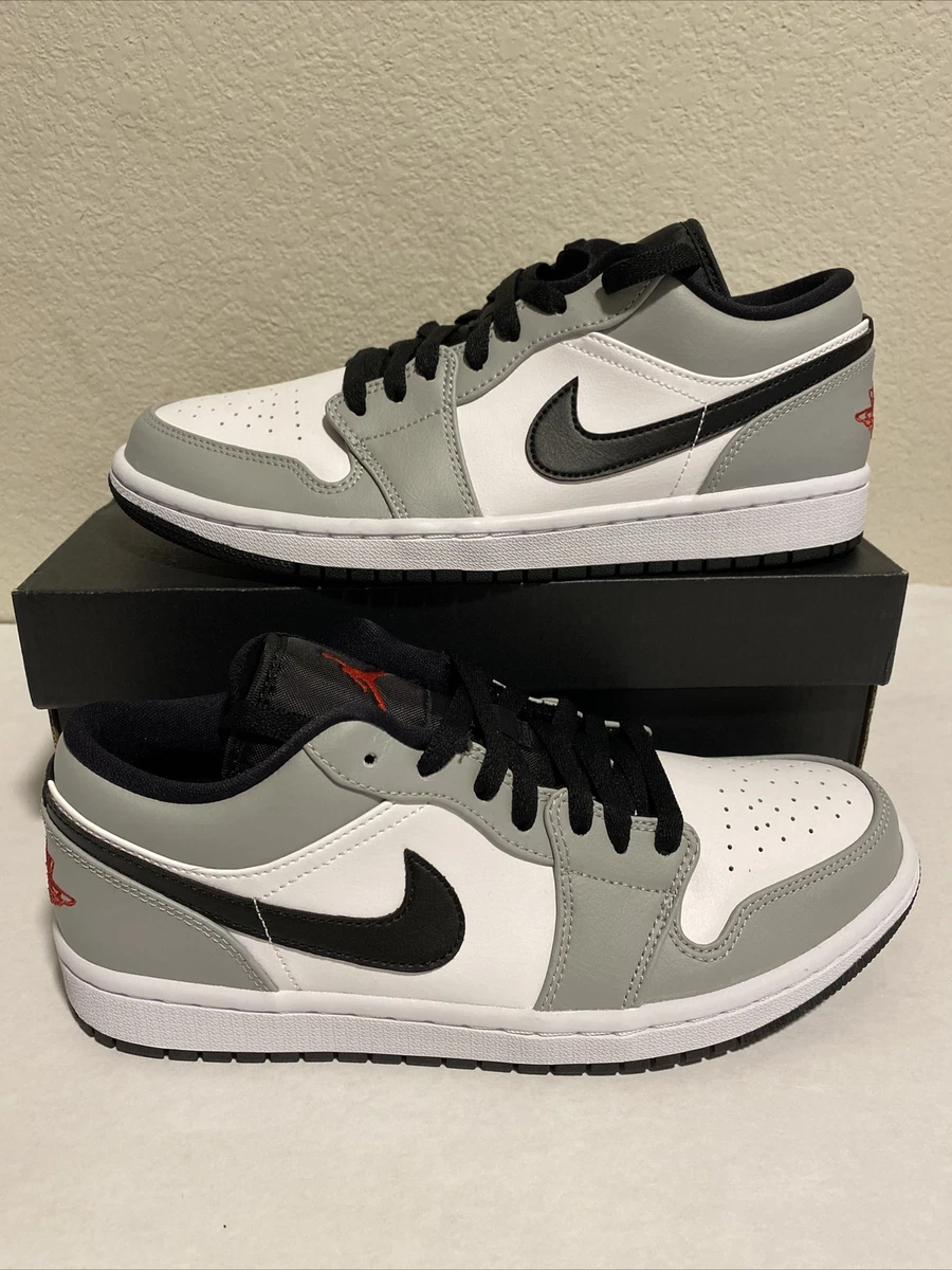Jordan 1 Low Light Smoke Grey, Red, White 2020 Size Men's 8