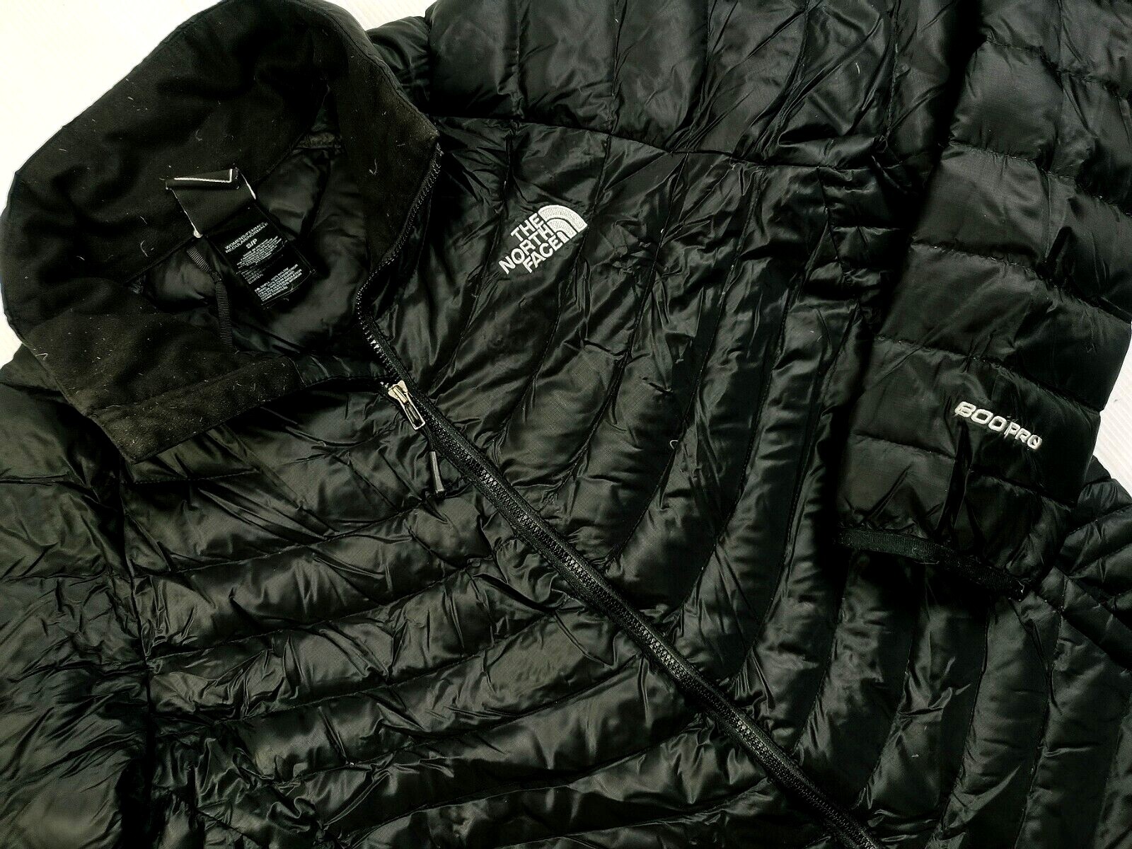 *HOT THE NORTH FACE @ 800 PRO SLIM SPORT JOGG DOWN PERTEX PUFFER BLACK  JACKET S