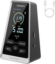 Digital Metronome for Piano,Guitar,Violin,Rechargeable LCD Electronic Metronome