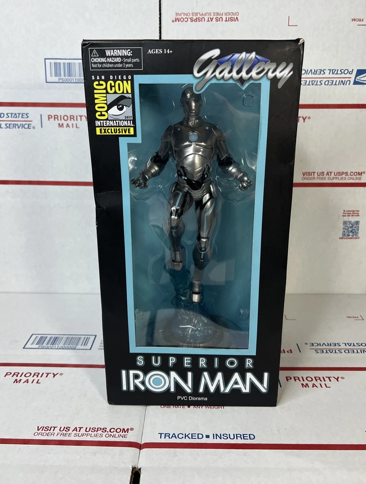 SDCC Comic Con 2017 独家漫威 11 英寸-高级钢铁侠-#2100 限量版-全新 — 第 2/4 张图片