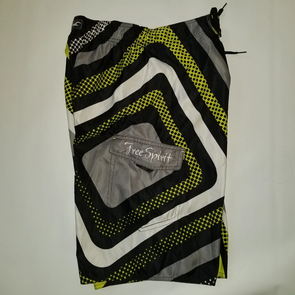 Pantalones Cortos Free Spirit Talla Grande Natación Surf Ropa Pantalones Cortos Diseños Gráficos Foto 3 de 4