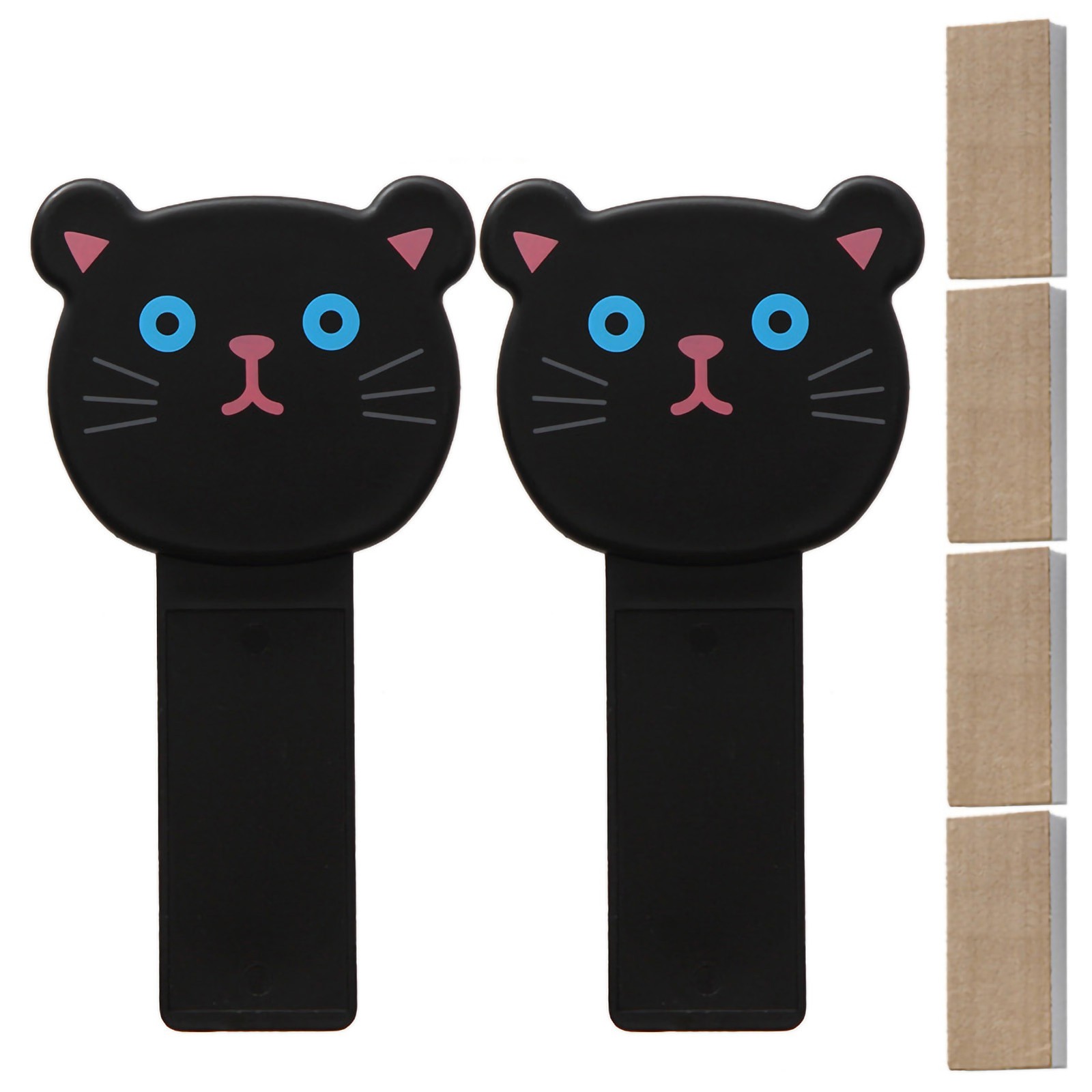 ✿ AU (Black Cat)2Pcs Cartoon Cover Lifter Humanized Toilet Bowl Lift Handle