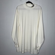 Mickey  Co Disney Vintage White Turtleneck Long Sleeve Embroidered Neck XL NWT