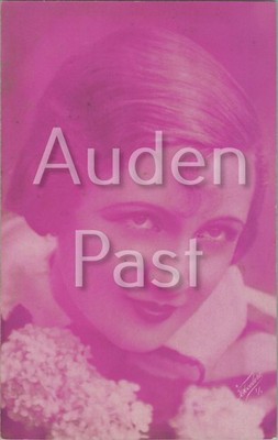 Vintage französische Postkarte Frau Portrait rosa getönt E. Cocolers Paris
