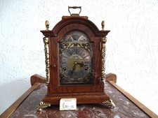 WARMINK OAK MANTEL CLOCK DOUBLE BELL