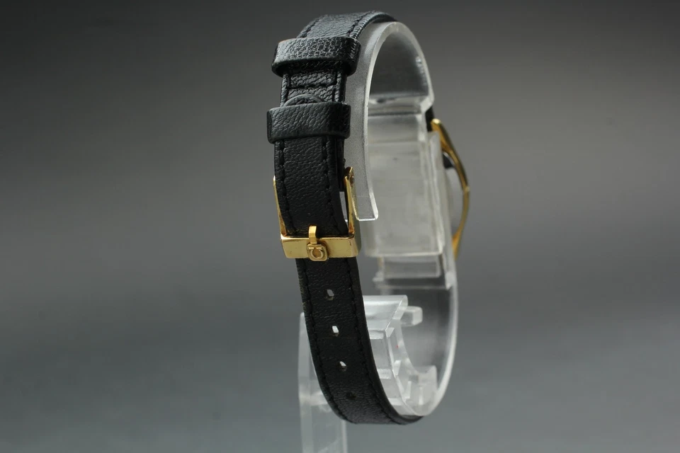 Vintage 1984 OMEGA De Ville esfera dorada cuarzo Cal.1387 Ref.591.0158 [casi como nuevo] Foto 4 de 4