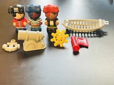 Kidoozie Rockin Pirate Ship Figures And Parts Lot