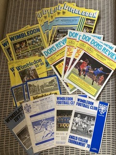 Wimbledon FC Football Programmes Home Qty 33 From 1975 To 1980 / 1985 / 1988